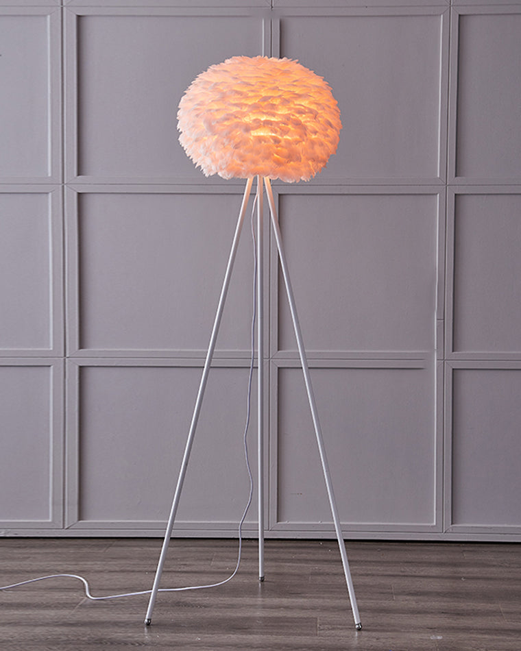 Willo Tripod Floor Lamp | Natural Materials, Modern Ambient Lighting