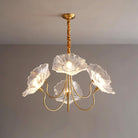 Glass Flower Chandelier Vintage 3 or 6 Head