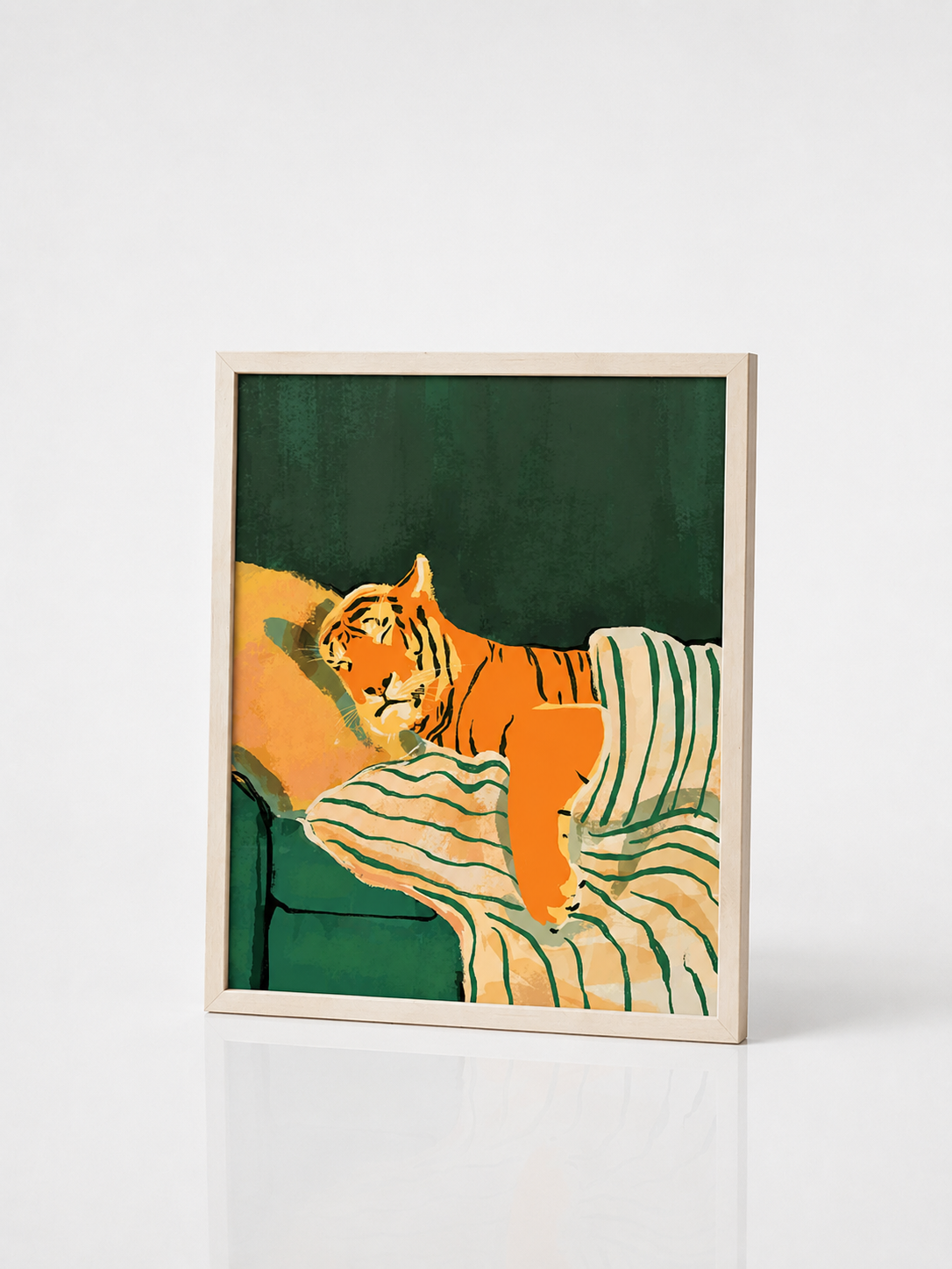 Green Horizon Canvas Art