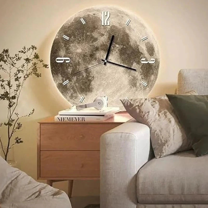 Moonlit Aura Wall Clock