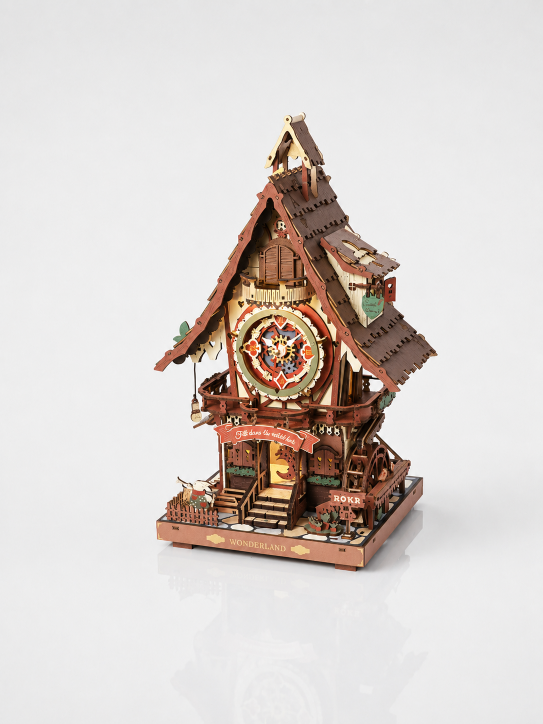 Vintage Cuckoo Clock 3D Wooden Puzzle Kit