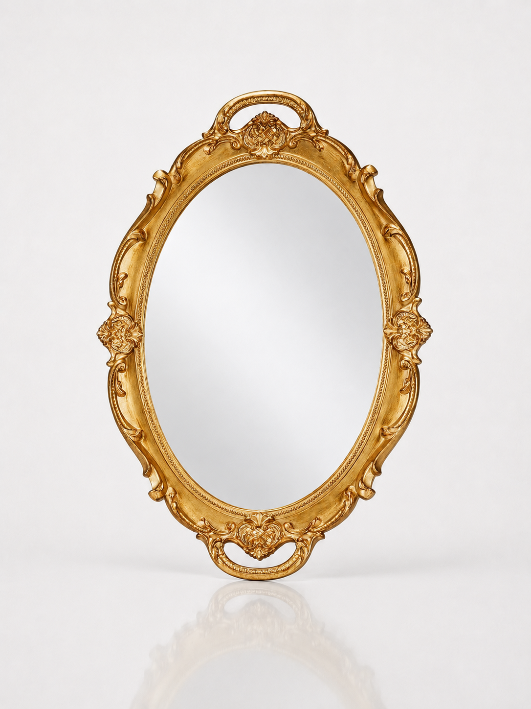 Eloise Oval Mirror | Vintage Gold Decorative Wall Mirror