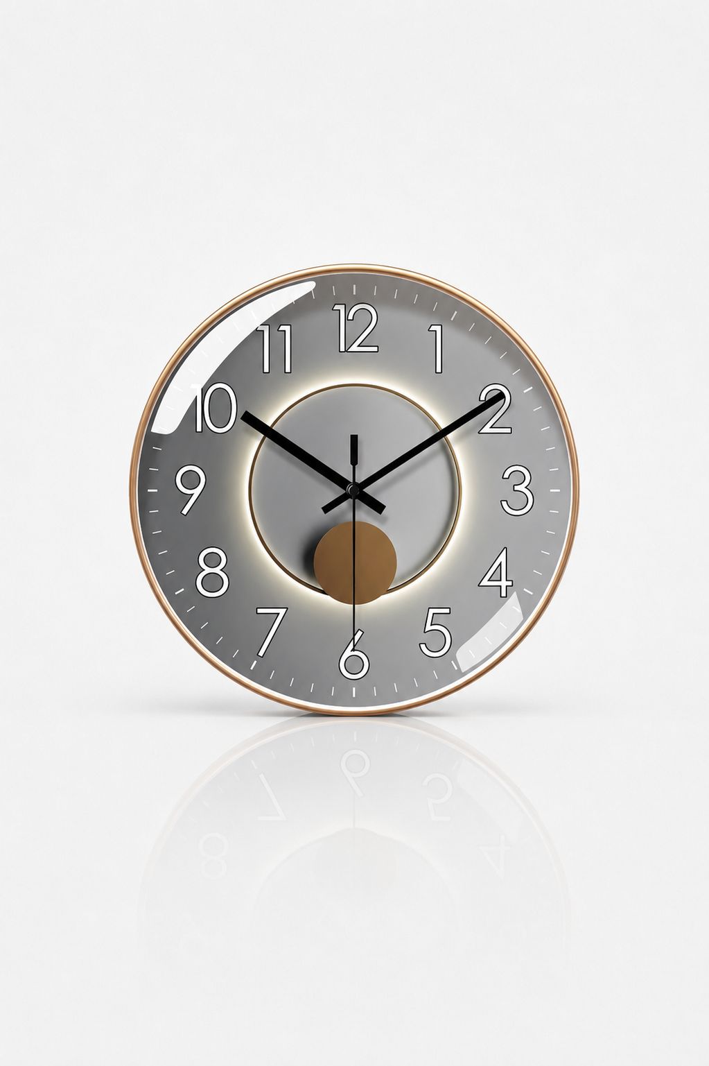 Round Silent Quartz Wall Clock Acrylic Two Sizes
